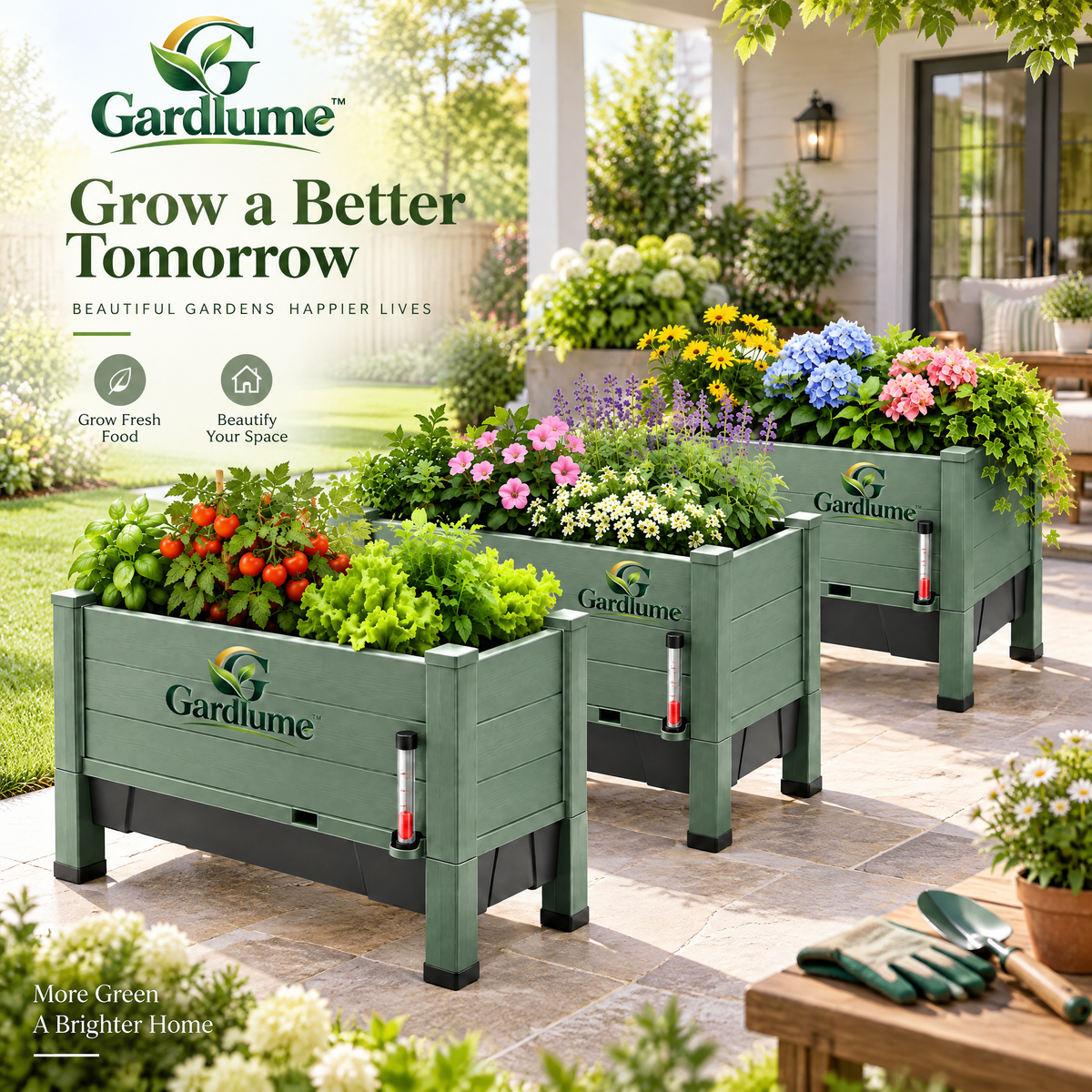 Gardivaro™ Self-Watering Planter Box Set