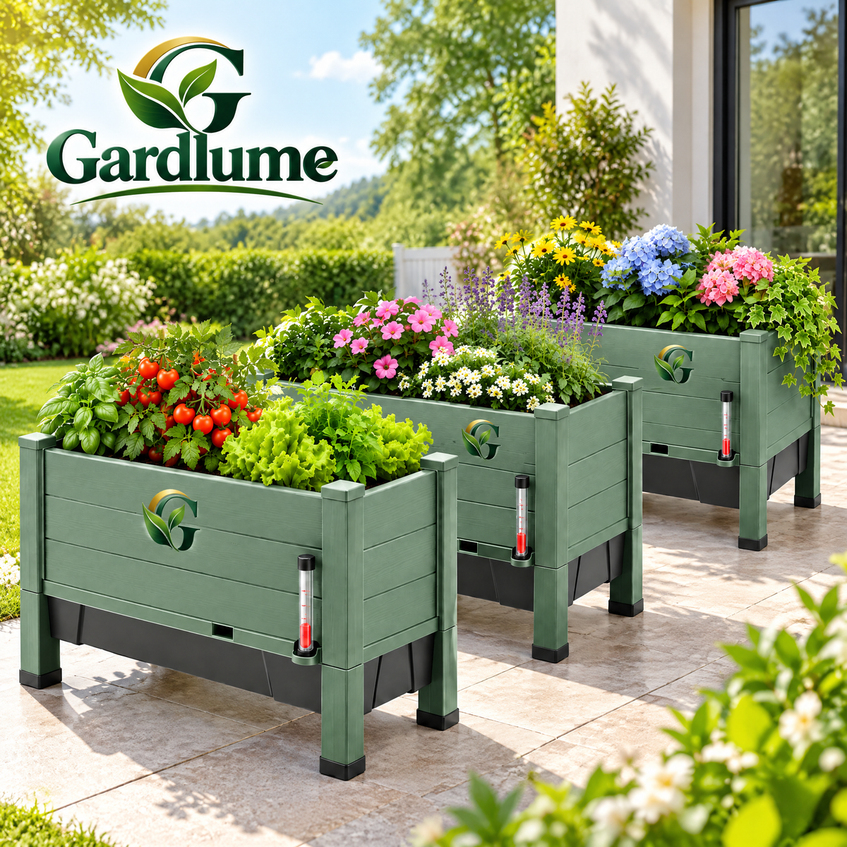Gardivaro™ Self-Watering Planter Box Set
