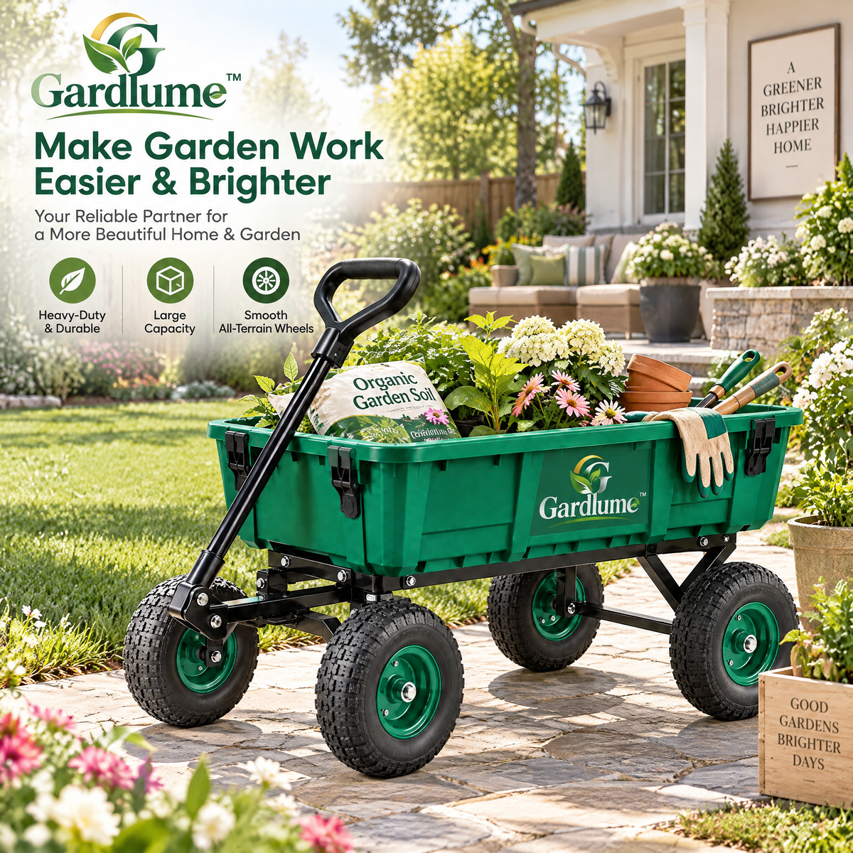 Gardivaro™ Multi-Purpose Garden Utility Cart