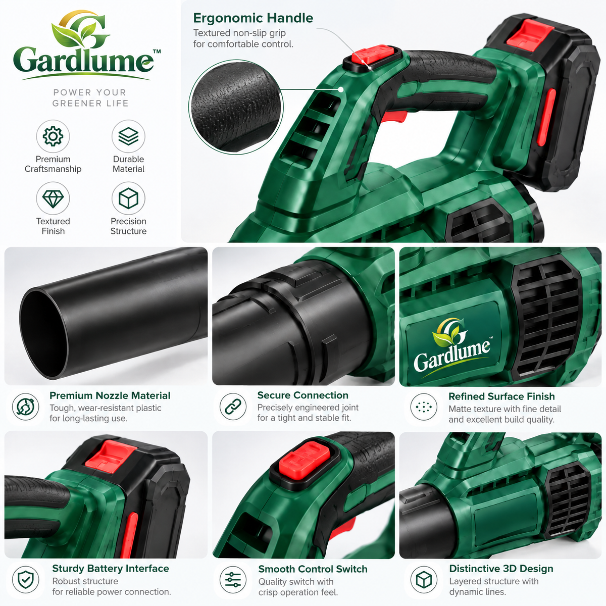Gardivaro™ Cordless Leaf Blower