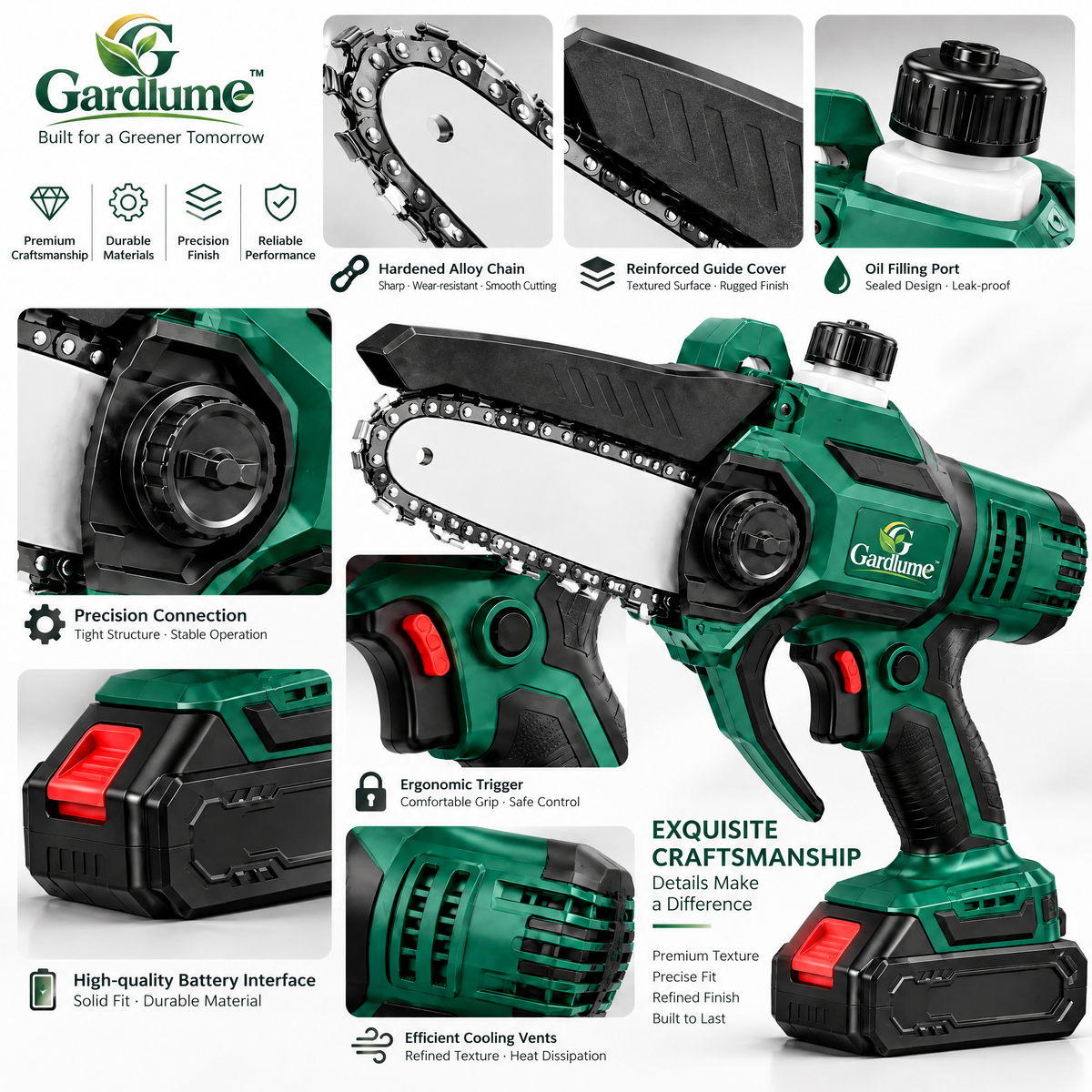Gardivaro™ Cordless Mini Pruning Chainsaw