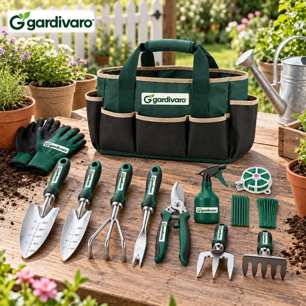 Gardivaro™ Garden Tool Set - garden lifestyle and features