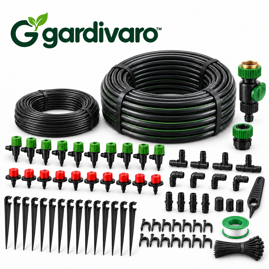 Gardivaro™ Garden Drip Irrigation Kit - white background product view