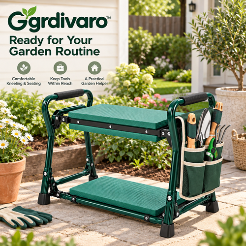 Gardivaro™ 2-in-1 Folding Garden Kneeler & Seat - garden lifestyle and features