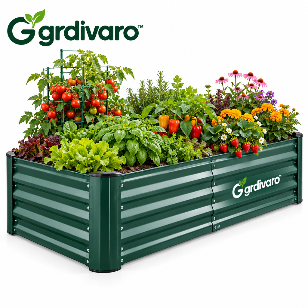 Gardivaro™ Raised Garden Bed - white background product view