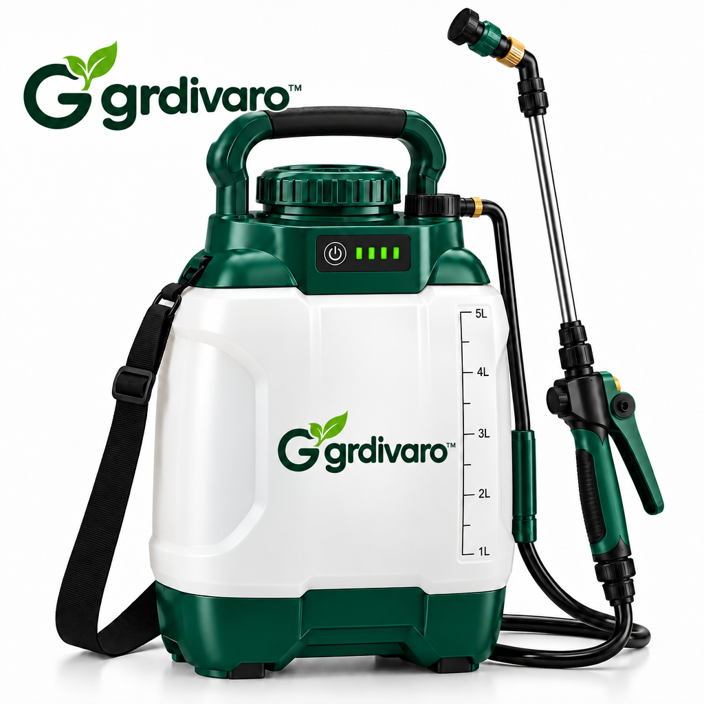 Gardivaro™ Rechargeable Garden Sprayer - white background product view