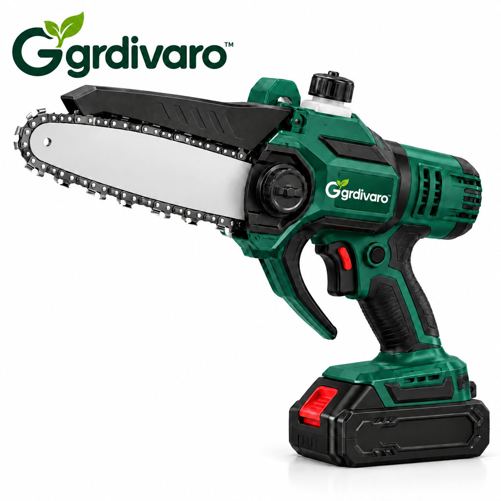 Gardivaro™ Cordless Mini Pruning Chainsaw - white background product view