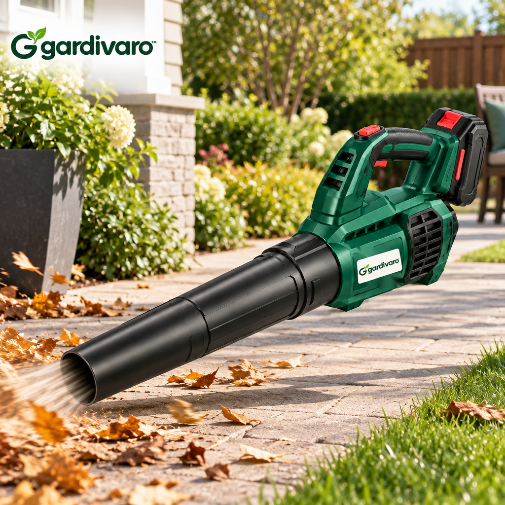 Gardivaro™ Cordless Leaf Blower - garden lifestyle and features